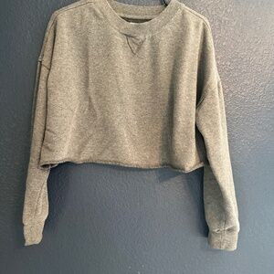Adorable high cropped sweatshirt Grey Size L